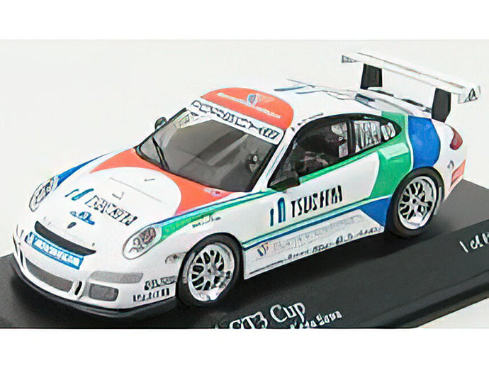 PORSCHE - 911 997 GT3 N 80 CARRERA CUP ASIA MACAU 2007 K.SAWA - WHITE GREEN BLUE /Minichamps 1/43 ミニカー