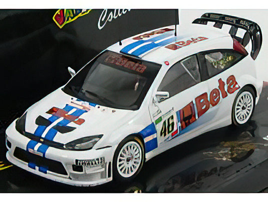 FORD ENGLAND - FOCUS RS07 WRC N 46 RALLY MONZA 2007 VALENTINO ROSSI - C.CASSINA - WHITE BLUE /Minichamps 1/43 ミニカー