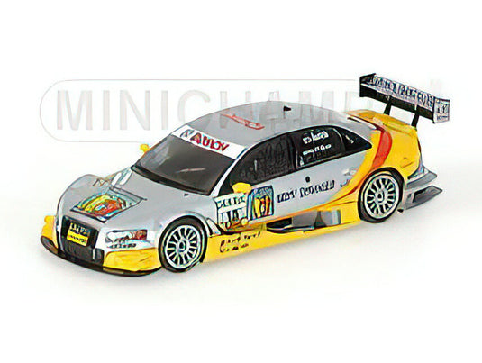 AUDI - A4 BEST BUDDIES N 15 DTM 2008 O.JARVIS - SILVER YELLOW /Minichamps 1/43 ミニカー