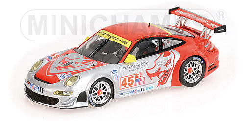 PORSCHEポルシェ | 911 GT3RSR N 45 12h SEBRING 2008 BERGMEISTER - HENZLER - LIEB | SILVER RED /Minichampsミニチャンプス 1/43 ミニカー