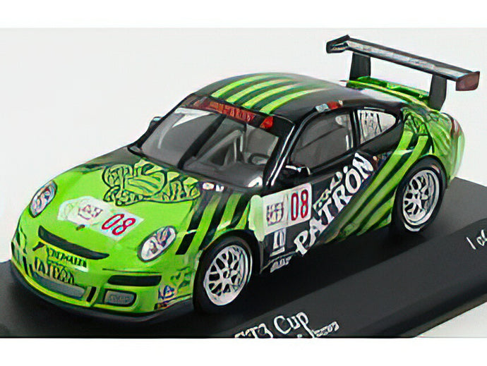 PORSCHE - 911 997 GT3 CUP N 8 IMSA GT3 SFIDA 2009 ED BROWN - GREEN BLACK /Minichamps 1/43 ミニカー