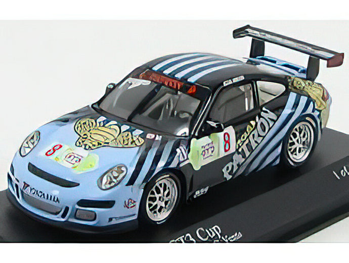 PORSCHE - 911 997 GT3 CUP N 8 IMSA GT3 SFIDA 2009 GERRY VENTO - BLACK LIGHT BLUE /Minichamps 1/43 ミニカー