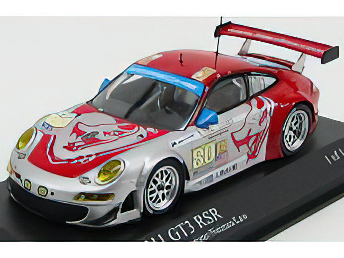 PORSCHE - 911 997 GT3 RSR TEAM FLYING LIZARD MOTORSPORT N 80 24h LE MANS 2009 J.BERGMEISTER - D.LAW - S.NEIMAN - RED SILVER /Minichamps 1/43 ミニカー