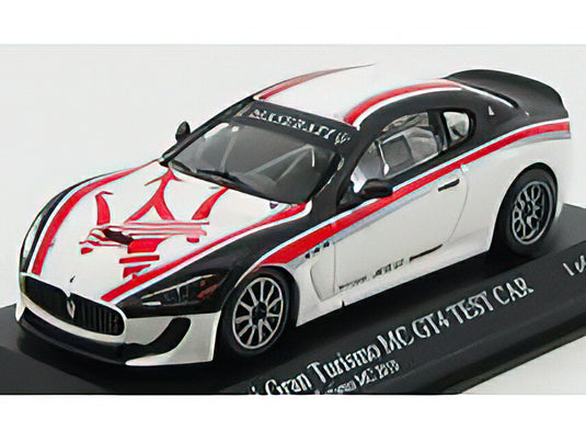 MASERATI - GRANTURISMO MC GT4 COUPE PRESS 2010 - WHITE RED BLACK /Minichamps 1/43 ミニカー