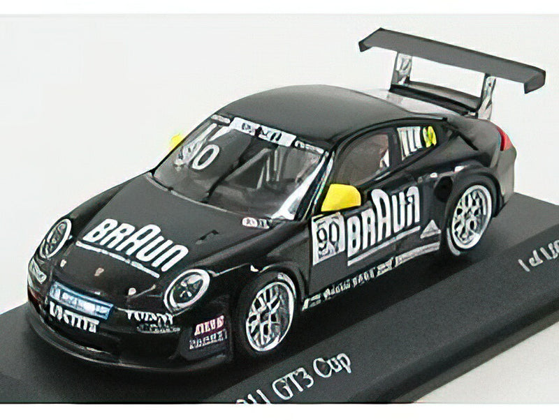 PORSCHE - 911 997-2 GT3 BRAUN N 90 VIP SUPERCUP 2010 - BLACK /Minichamps 1/43 ミニカー