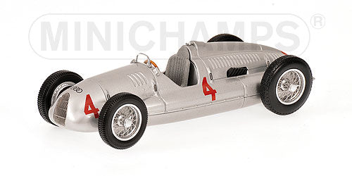 AUTO UNION | F1  TYPE D N 4 WINNER BRITISH GP 1938 TAZIO NUVOLARI | SILVER /Minichampsミニチャンプス 1/43 ミニカー