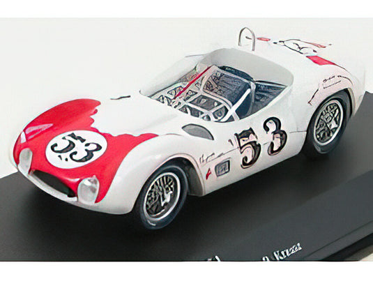MASERATI - TIPO 61 N 53 WINNER RIVERSIDE LA TIMES GP 1960 B.KRAUSE - WHITE RED /Minichamps 1/43 ミニカー