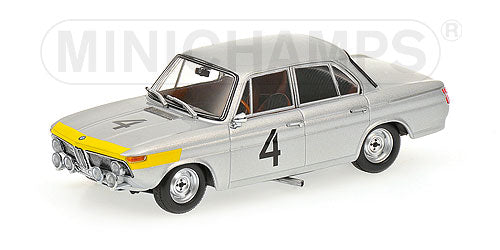 BMW | 1800 TISA N 4 WINNER 24h SPA 1965 ICKX - VAN OPHEM | SILVER YELLOW /Minichampsミニチャンプス 1/43 ミニカー