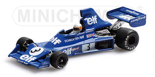 TYRRELL | F1  FORD 007 ELF N 3 SEASON 1975 J.SCHECKTER | BLUE /Minichampsミニチャンプス 1/43 ミニカー