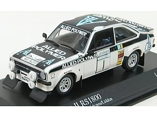 FORD ENGLAND - ESCORT II RS 1800 TEAM ALLIED POLYMER N 1 WINNER RALLY RAC LOMBARD 1975 MAKINEN - LIDDON - WHITE BLACK /Minichamps 1/43 ミニカー