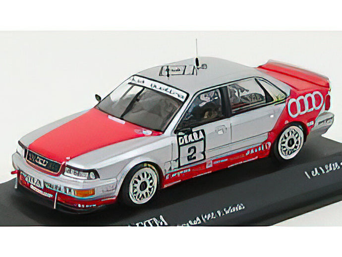 AUDI - V8 QUATTRO N 2 DTM 1992 FRANK GELINSKI - SILVER RED /Minichamps 1/43 ミニカー