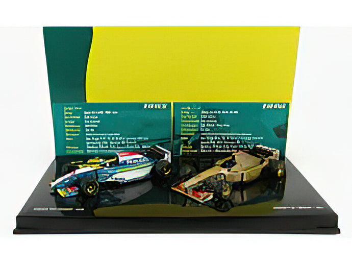 JORDAN - F1 SET 2X JORDAN 1995 & 1996 - WHITE BLUE GOLD MET /Minichamps 1/43 ミニカー