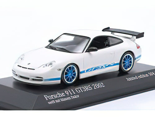 【予約】5月以降発売予定PORSCHE - 911 996 GT3 RS COUPE 2003 - WHITE LIGHT BLUE /ミニチャンプス  1/43 ミニカー