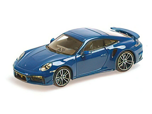 【予約】2023年発売予定PORSCHE - 911 992 TURBO S COUPE SPORT DESIGN 2021 - BLUE /Minichamps 1/43 ミニカー