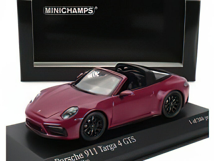 PORSCHE - 911 992 TARGA 4 GTS 2022 - RUBYSTAR /Minichamps 1/43 ミニカー