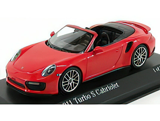 PORSCHE - 911 991-2 TURBO S CABRIOLET 2017 - RED /Minichamps 1/43 ミニカー