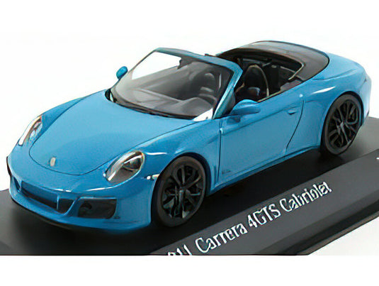 PORSCHE - 911 991-2 CARRERA 4 GTS CABRIOLET 2017 - BLUE /Minichamps 1/43 ミニカー