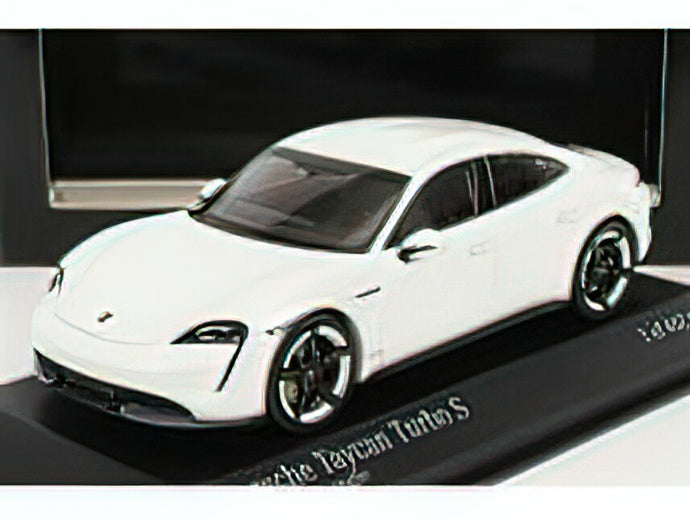 PORSCHEポルシェ TAYCAN TURBO S 2020 - WHITE /Minichampsミニチャンプス 1/43 ミニカー
