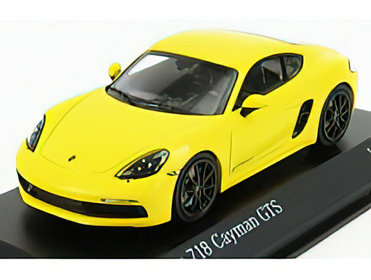 PORSCHE - 718 (982) CAYMAN GTS COUPE 2016 - YELLOW /Minichamps 1/43 ミニカー