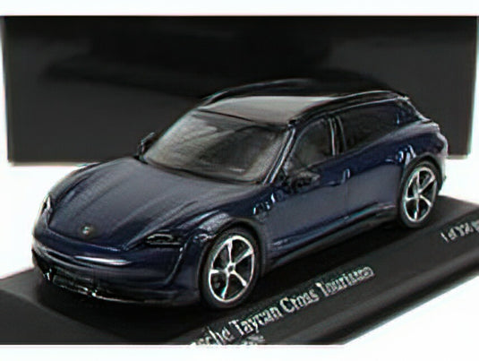 【予約】PORSCHE  TAYCAN TURBO S CROSS TURISMO 2021 - BLUE MET /Minichamps 1/43 ミニカー