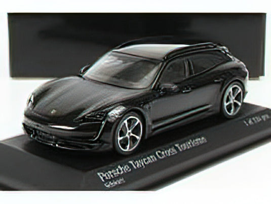PORSCHEポルシェ TAYCAN TURBO S CROSS TURISMO 2021 - BLACK /Minichampsミニチャンプス 1/43 ミニカー