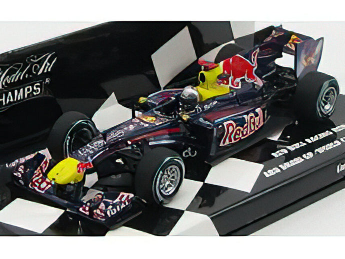 RED BULL - F1 RB6 N 5 WINNER ABU DHABI GP 2010 SEBASTIAN VETTEL WORLD CHAMPION - BLUE RED YELLOW /Minichamps 1/43 ミニカー