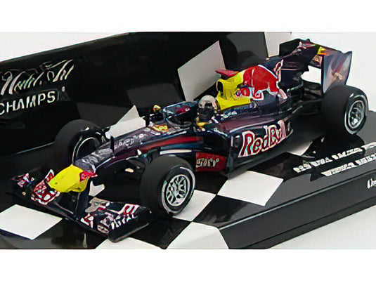 RED BULL - F1 RB6 N 5 WINNER BRAZILIAN GP 2010 SEBASTIAN VETTEL WORLD CHAMPION - BLUE RED YELLOW /Minichamps 1/43 ミニカー