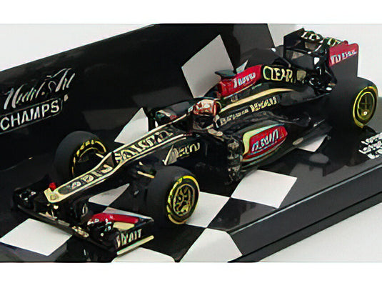 LOTUS - F1 E21 TEAM RENAULT N 7 RACE VERSION 2013 KIMI RAIKKONEN - BLACK GOLD /Minichamps 1/43 ミニカー