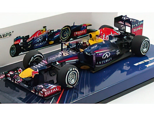 RED BULL - F1 RB9 TEAM INFINITI RED BULL N 1 WINNER GERMAN GP SEBASTIAN VETTEL 2013 WORLD CHAMPION - BLUE MET VIOLET MET RED YELLOW /Minichamps 1/43 ミニカー
