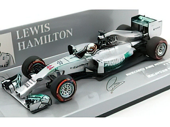 MERCEDES GP - F1 W05 HYBRID AMG PETRONAS N 44 WINNER MALAYSIAN GP LEWIS HAMILTON 2014 WORLD CHAMPION - SILVER GREEN /Minichamps 1/43 ミニカー