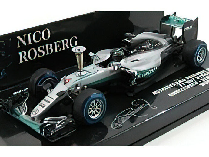 MERCEDES GP - F1 W07 HYBRID AMG PETRONAS N 6 DEMONSTRATION RUN NICO ROSBERG 2016 WORLD CHAMPION - SILVER GREEN /Minichamps 1/43 ミニカー