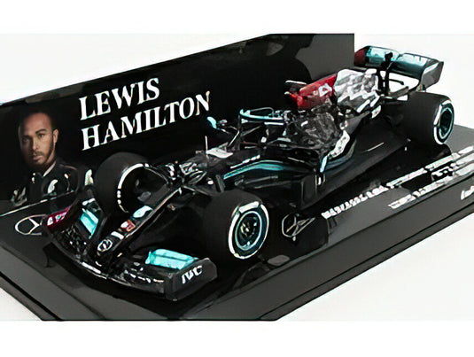 MERCEDES GP - F1 W12 MERCEDES M12 EQ POWER+ TEAM AMG PETRONAS MOTORSPORT FORMULA ONE N 44 WINNER BAHRAIN GP 2021 LEWIS HAMILTON - BLACK GREEN /Minichamps 1/43 ミニカー