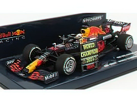 【予約】RED BULL F1  RB16B HONDA RA620H TEAM ASTON MARTIN N 33 WINNER ABU DHABI GP WORLD CHAMPION WITH PIT BOARD 2021 MAX VERSTAPPEN - MATT BLUE YELLOW RED /Minichamps 1/43 ミニカー