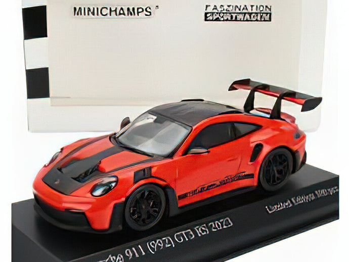PORSCHE  911 992 GT3 RS COUPE 2023 - BLACK WHEELS - RED BLACK/Minichamps 1/43ミニカー