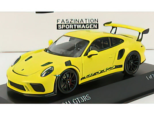 PORSCHE - 911 991-2 GT3 RS COUPE 2018 - BLACK RIMS - RACING YELLOW /Minichamps 1/43 ミニカー