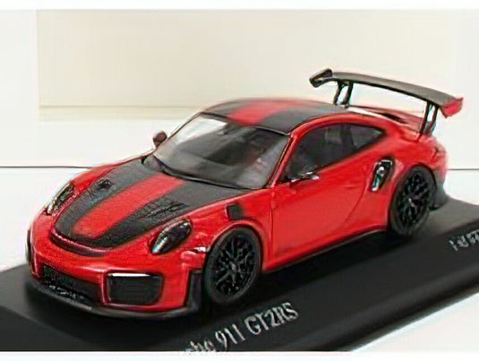 PORSCHE  911 991-2 GT2 RS WEISSACH PACKAGE 2018 - BLACK RIMS - RED BLACK /Minichamps 1/43 ミニカー