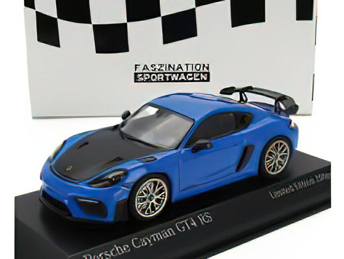 PORSCHE - 718 (982) CAYMAN GT4 RS 2021 - SHARK BLUE BLACK /Minichamps 1/43 ミニカー