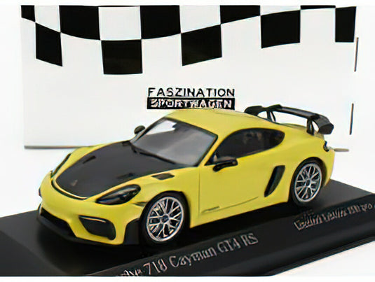Porscheポルシェ 718 (982) CAYMAN GT4 RS 2021 - YELLOW /Minichamps 1/43 ミニカー