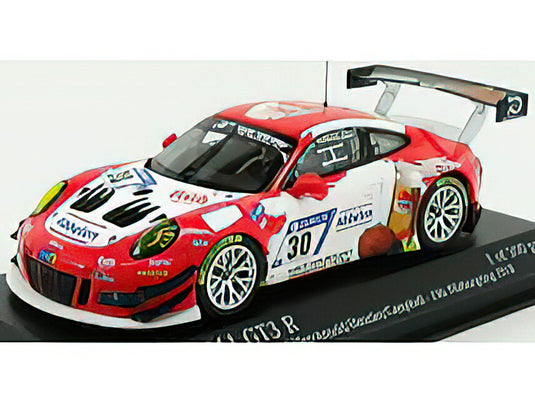 PORSCHE - 911 991 GT3R FRIKADELLI RACING TEAM N 30 24h NURBURGRING 2018 A.MULLER - ARNOLD - HENZLER - CAMPBELL - RED WHITE /Minichamps 1/43 ミニカー