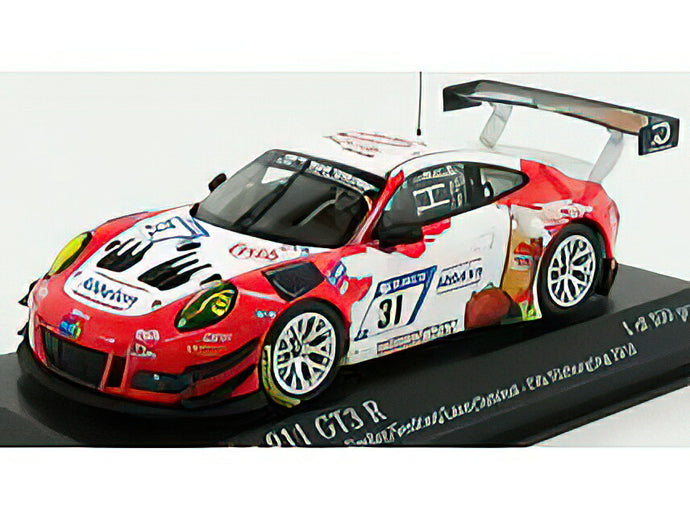 PORSCHE - 911 991 GT3 R FRIKADELLI RACING TEAM N 31 24h NURBURGRING 2018 N.SIEDLER - M.SEEFRIED - F.F.LASER - M.JAMINET - RED WHITE /Minichamps 1/43 ミニカー