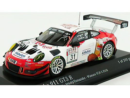 PORSCHE - 911 991 GT3R FRIKADELLI RACING TEAM N 31 WINNER VLN 3 2018 L.D.ARNOLD - FERNANDEZ - RED WHITE /Minichamps 1/43 ミニカー