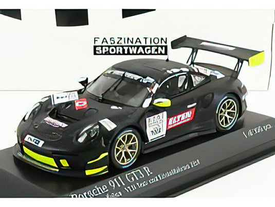 PORSCHE - 911 991 GT3-R TEAM IRON FORCE N 8 TEST VLN2 NURBURGRING 2019 L.LUHR - A.DE LEENER - J.E.SLOOTEN - S.JANS - MATT BLACK /Minichamps 1/43 ミニカー