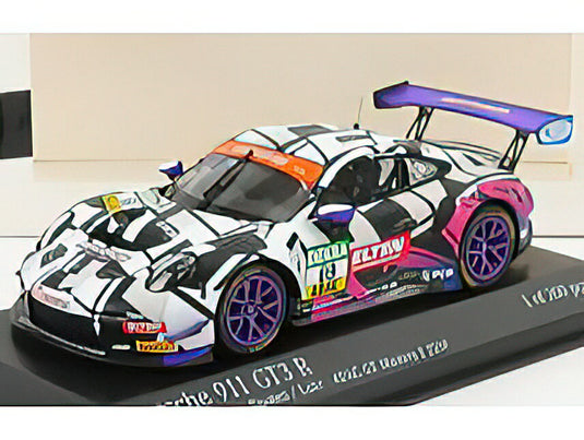 PORSCHE - 911 991-2 GT3-R IRON FORCE BY RING POLICE TEAM N 69 ADAC GT MASTERS RACE MOST 2019 J.E.SLOOTEN - L.LUHR - WHITE BLACK RED /Minichamps 1/43 ミニカー
