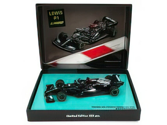 MERCEDES GP - F1 W12 MERCEDES M12 EQ POWER+ TEAM AMG PETRONAS MOTORSPORT FORMULA ONE N 44 WINNER SOTCHI RUSSIAN GP 2021 LEWIS HAMILTON - 100th VICTORY F1 - BLACK GREEN /Minichamps 1/43 ミニカー