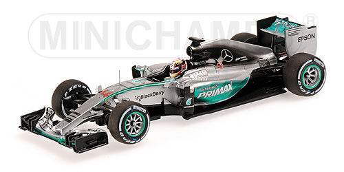 MERCEDES GP | F1  W06 AMG PETRONAS HYBRID N 44 WINNER MALAYSIAN GP LEWIS HAMILTON 2015 WORLD CHAMPION | SILVER GREEN /Minichampsミニチャンプス 1/43 ミニカー