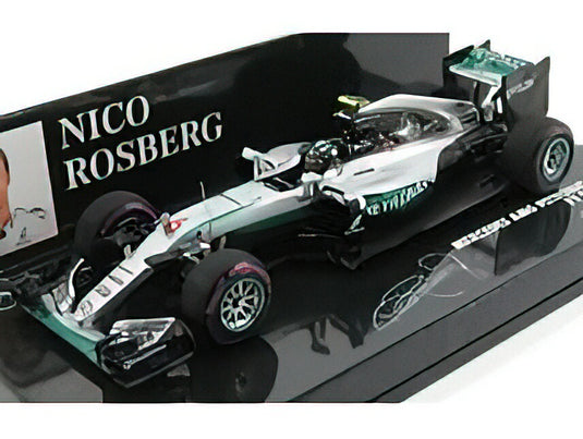 MERCEDES GP - F1 W07 HYBRID AMG PETRONAS N 6 MONACO GP NICO ROSBERG 2016 WORLD CHAMPION - SILVER GREEN /Minichamps 1/43 ミニカー