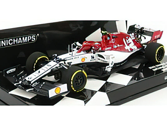 ALFA ROMEO - F1 C38 TEAM ALFA ROMEO RACING N 99 MONACO GP 2019 A.GIOVINAZZI - WHITE RED MET /Minichamps 1/43 ミニカー