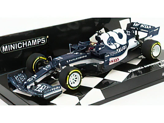 ALPHA TAURI - F1 AT02 HONDA RA620H TEAM ALPHA TAURI N 22 BAHRAIN GP 2021 YUKI TSUNODA - WHITE BLUE /Minichamps 1/43 ミニカー