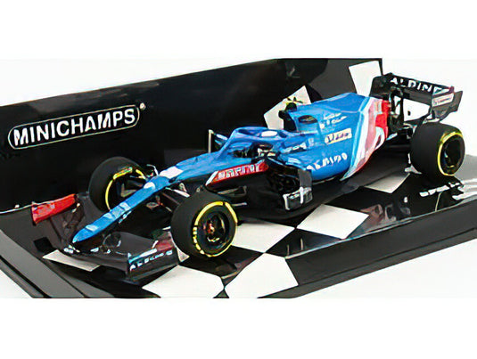 RENAULT - F1 A521 RENAULT E-TECH 20B TEAM ALPINE N 31 BAHRAIN GP 2021 ESTEBAN OCON - BLUE MET RED WHITE /Minichamps 1/43 ミニカー