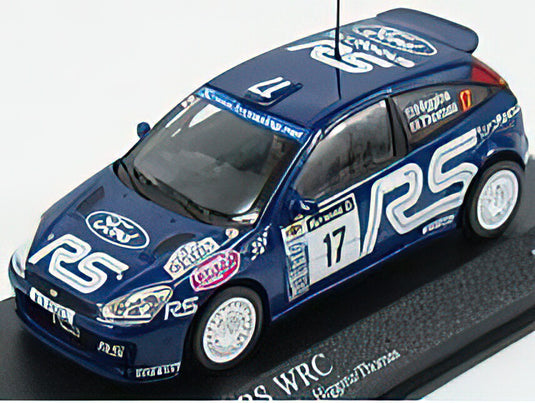 FORD ENGLAND - FOCUS RS WRC N 17 RALLY RAC LOMBARD 2001 HIGGINS - THOMAS - BLUE WHITE /Minichamps 1/43 ミニカー